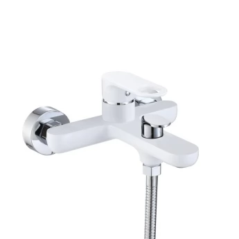 Змішувач для ванни Qtap Jay (з душовим гарнітуром) QTJAY259CRW45553 Chrome/White