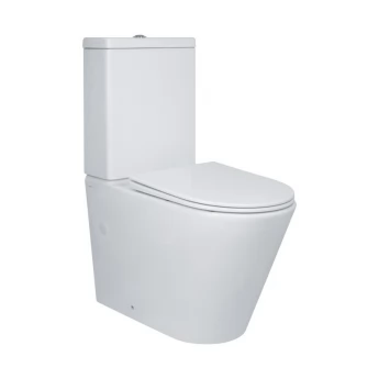 Унитаз напольный Qtap Swan Ultra Quiet с сидением Soft-close 640x360x835 мм QT16222182TW White