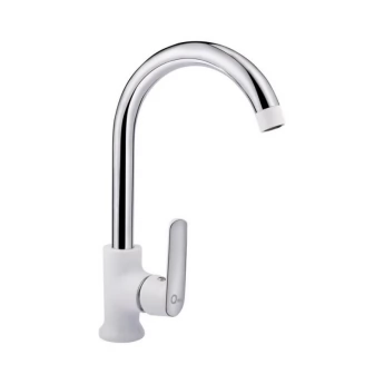 Смеситель для кухни Qtap Fresh QTFREWCR007F Chrome/White