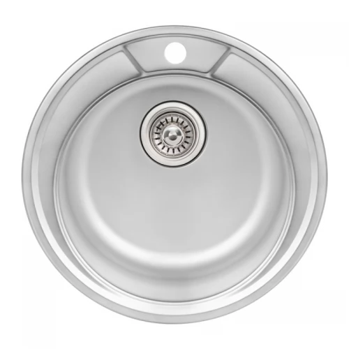 Кухонна мийка Qtap D490 0,8мм Satin (QTD490SAT08)