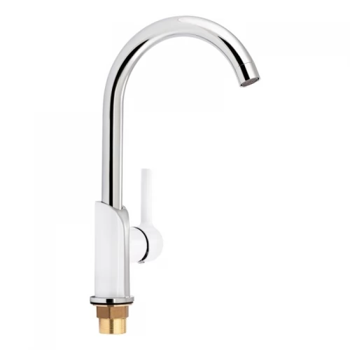 Смеситель для кухни Qtap Grand QTGRAWCR007F Chrome/White