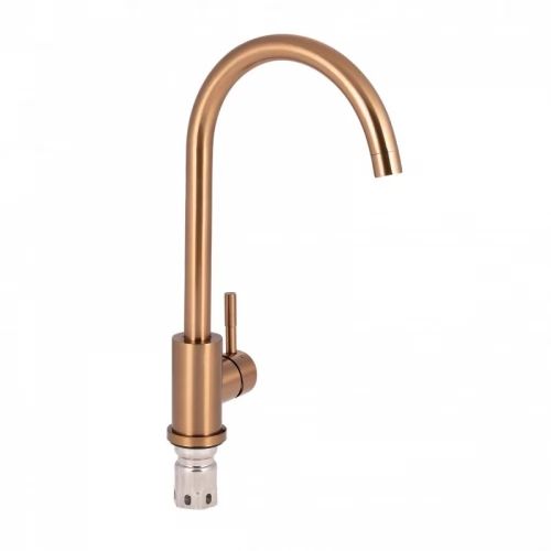 Смеситель для кухни Qtap Kuchyne QTD007FBRPVD Antic Bronze PVD (D007FBR PVD)