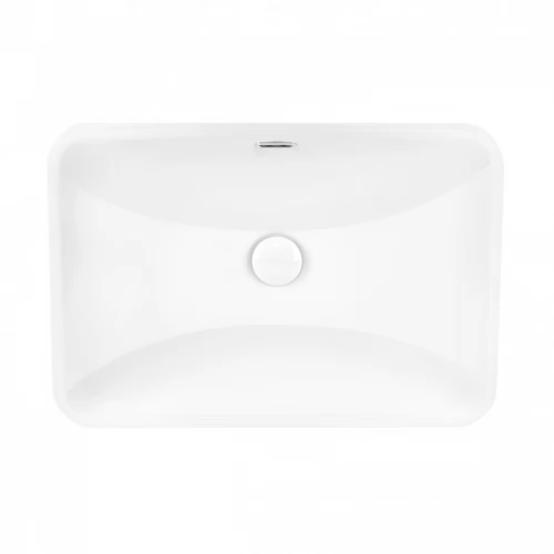 Раковина Qtap Jay 590х400х175 White с донным клапаном QT0711K306W