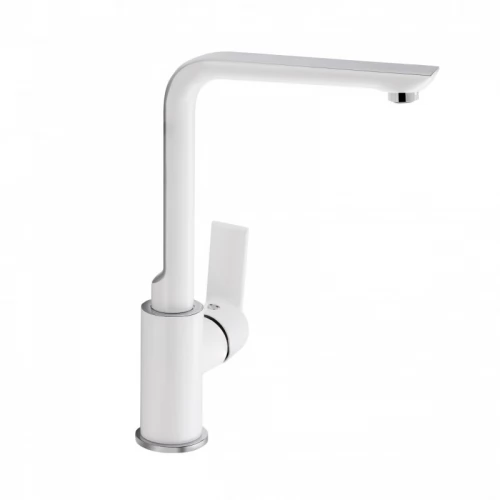 Змішувач для кухні Qtap Ustek QTUS9016107FCW Chrome/White