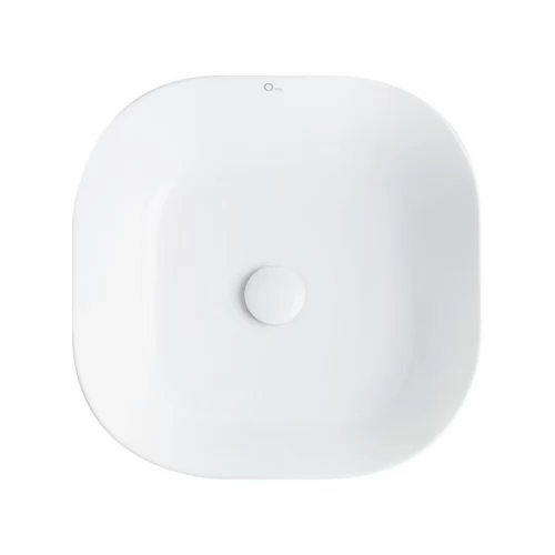 Раковина-чаша Qtap Kolibri 430х430х150 White з донним клапаном QT1011K396W