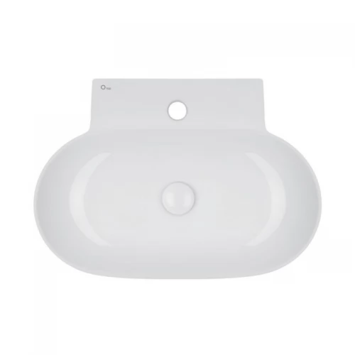 Раковина Qtap Cardinal 565х400х130 White с донным клапаном QT0411K177W