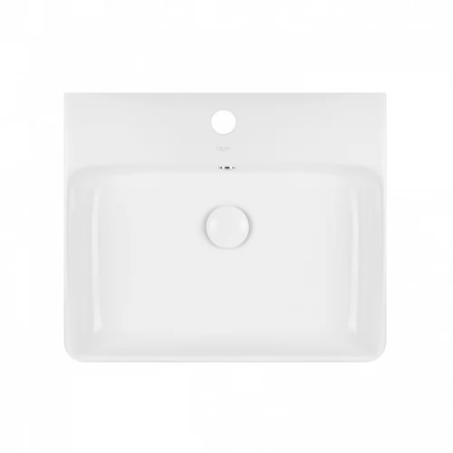 Раковина Qtap Nando 500х420х130 White з донним клапаном QT1211K404AW