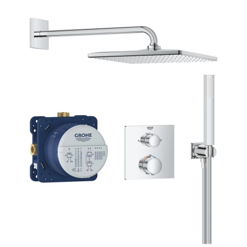 Душевая система скрытого монтажа термостатическая  Grohe QuickFix Precision Grohtherm Cube 34881000