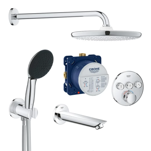 Душевая система скрытого монтажа термостатическая Grohe QuickFix SmartControl UA202802R3