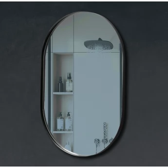 Зеркало Овал в черной раме Black - 3 60*80 ( A0054909 )