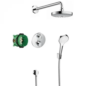 SHOWERSET Croma Select S/Ecostat S душовий набір: верхній, ручний душ, ibox, термостат