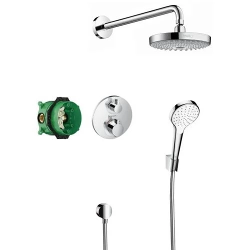 SHOWERSET Croma Select S/Ecostat S душовий набір: верхній, ручний душ, ibox, термостат