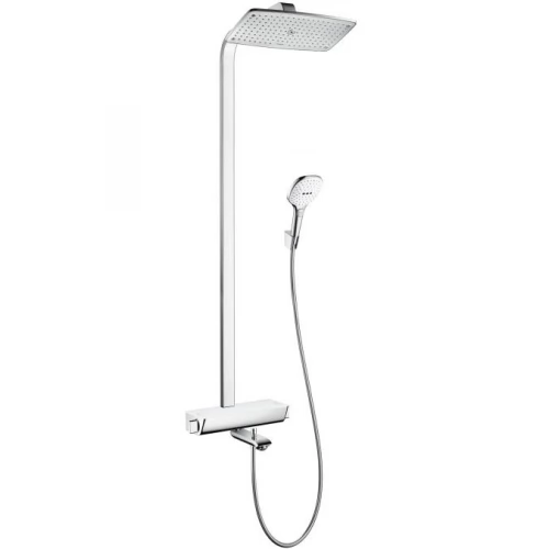 HANSGROHE Raindance Select S 360 Showerpipe Душова система з термостатом, з білою поличкою 27113400