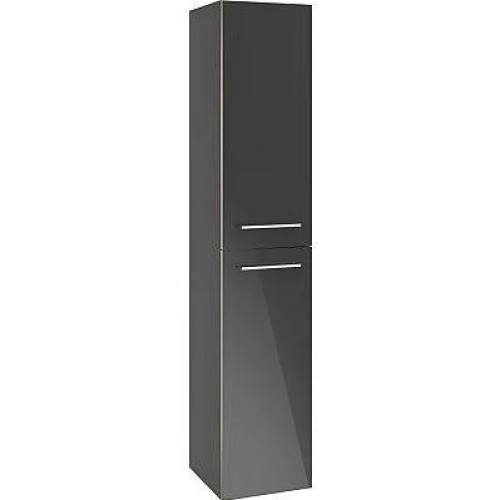 VILLEROY & BOCH AVENTO шкаф-пенал 350*1760*370мм, подвесной, цвет Crystal Black A89401B3