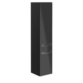 VILLEROY & BOCH SUBWAY 2.0 шкаф-пенал 350*1650*370мм, подвесной, цвет серый глянец A70800FP