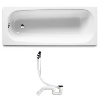 ROCA CONTINENTAL ванна 150*70см + сифон Simplex для ванны (311537) 21291300R+311537