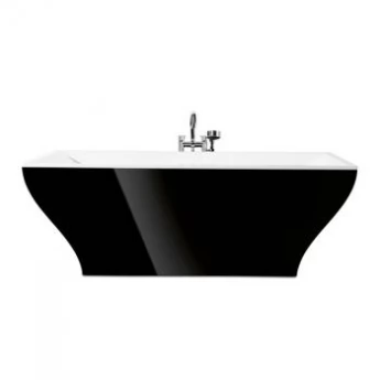 VILLEROY & BOCH LA BELLE ванна 1800*800мм, що окремо стоїть, з панеллю (колір чорний графіт) з хром. злив/переливом, колір ванни білий UBQ180LAB2PDT1V-01